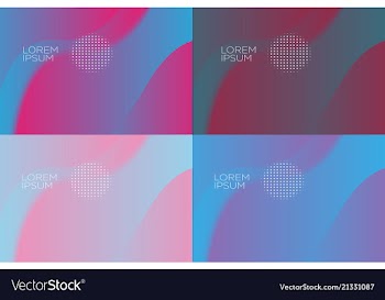 Smooth abstract colorful backgrounds set - eps10 vector image
