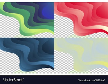 Smooth abstract colorful backgrounds set - eps10 vector image