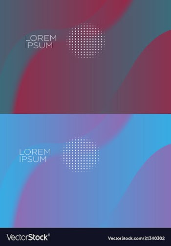 Smooth abstract colorful backgrounds set - eps10 vector image