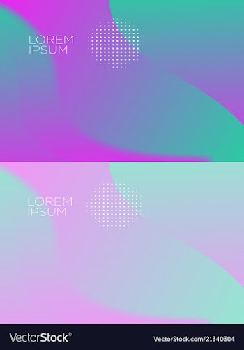 Smooth abstract colorful backgrounds set - eps10 vector image