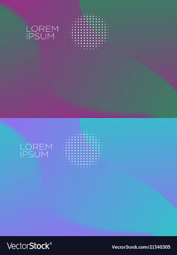Smooth abstract colorful backgrounds set - eps10 vector image