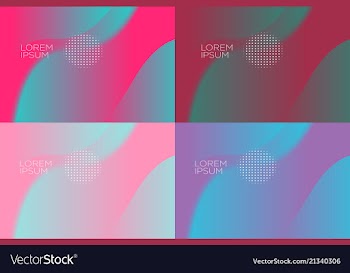 Smooth abstract colorful backgrounds set - eps10 vector image