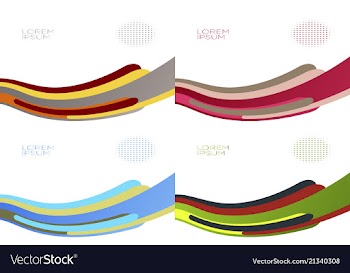 Smooth abstract colorful backgrounds set - eps10 vector image