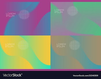 Smooth abstract colorful backgrounds set - eps10 vector image