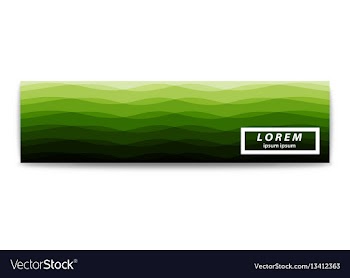 Smooth wavy lines abstract wave banner template vector image