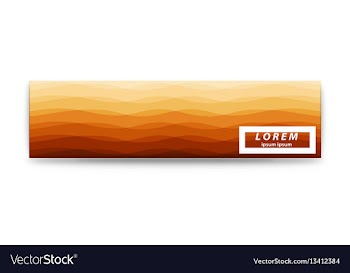 Smooth wavy lines abstract wave banner template vector image