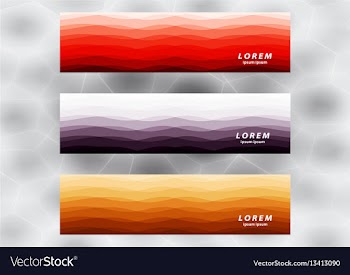 Smooth wavy lines abstract wave banner template vector image