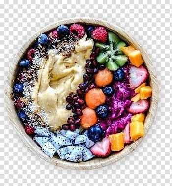 Smoothie Axe7axed na tigela Fruit salad Breakfast, fruit salad transparent background PNG clipart