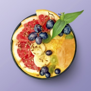 Smoothie bowl sticker, healthy food | Free PSD - rawpixel