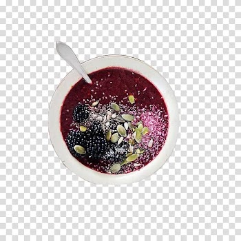 Smoothie Breakfast Axc3xa7axc3xad na tigela Berry Muesli, Mulberry purple rice transparent background PNG clipart