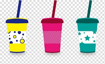 Smoothie Milkshake Juice Health shake, Hand colored straw drink cup pattern transparent background PNG clipart