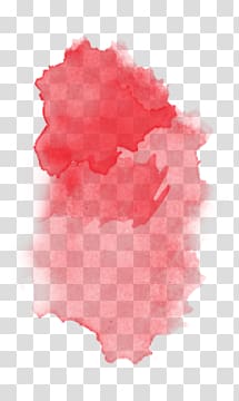 Smudged pink watercolor painting, Red Coconut water Color Peach, peach transparent background PNG clipart
