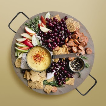 Snack platter on beige background, | Free Photo - rawpixel