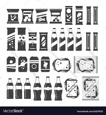  					Snack product set for vending machine in vector&nbsp;image														