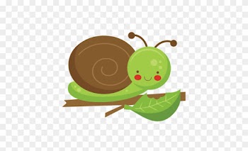 Snail Clipart Silhouette - Clip Art Snail On Leaf