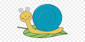 Snail On A Leaf - Cartoon Snail On A Leaf