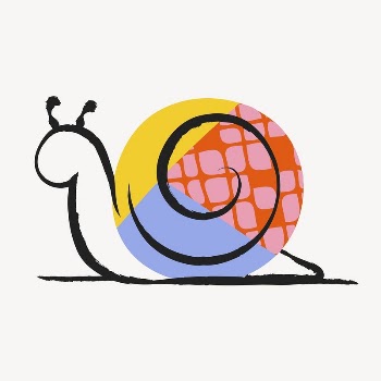 Snail sticker, colorful doodle in aesthetic | Free Vector Illustration - rawpixel