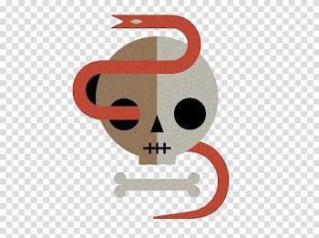 Snake Bone Skull, Skull snake transparent background PNG clipart