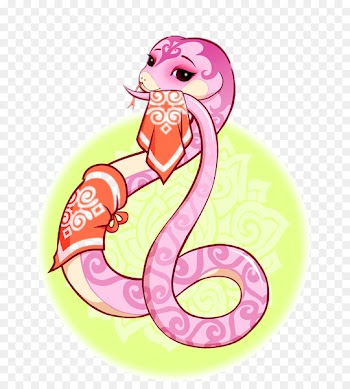 Snake Chinese zodiac Fortune-telling Chinese New Year Ox - Creative beauty snake 
