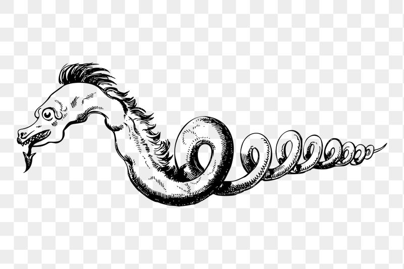 Snake dragon png sticker, vintage | Free PNG - rawpixel