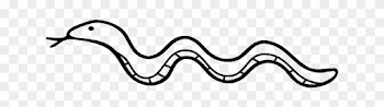 Snake, Reptile, Lizard, Nature, Serpent, Adam And Eve - Outline Of A Snake