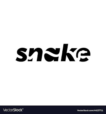 snake wordmark logo design