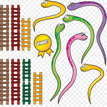 Snakes and Ladders Set Clip art - Vector snake 