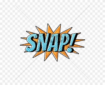 Snap Comic Wording Clipart - Graphic Design
