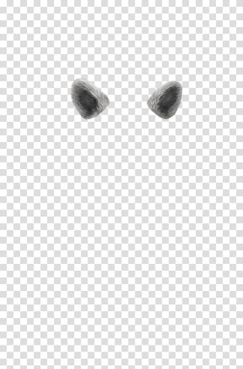 SNAPCHAT , gray animal ear transparent background PNG clipart