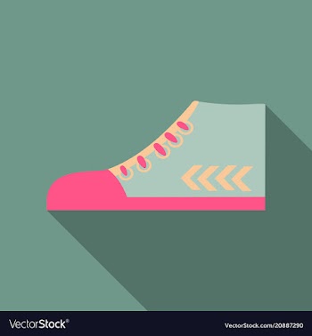 Sneakers sneakers in flat style sneakers top view vector image