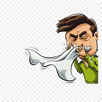 Sneeze Common cold Cartoon Allergy Clip art - Hand-painted cartoon nose nose cold people 