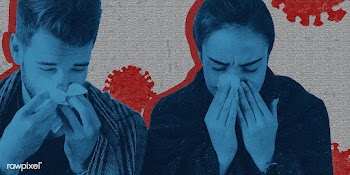 Sneezing couple with coronavirus symptoms background | Free  photo - 2313509
