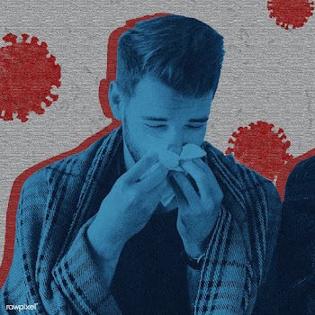 Sneezing man with coronavirus symptoms background | Free  photo - 2313504