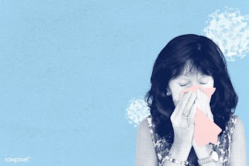 Sneezing woman with coronavirus symptoms social banner | Free  illustration - 2310439