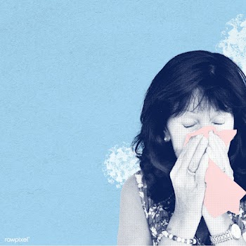 Sneezing woman with coronavirus symptoms social banner | Free  illustration - 2310521