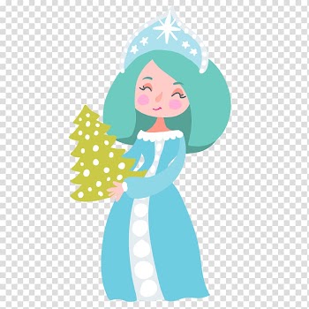Snegurochka Christmas Illustration, christmas princess transparent background PNG clipart