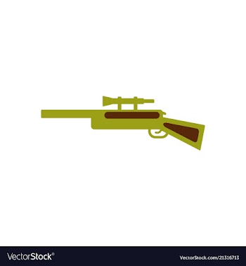 Sniper rifle eps vector image