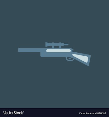 Sniper rifle eps vector image