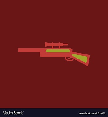 Sniper rifle eps vector image