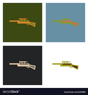 Sniper rifle eps vector image
