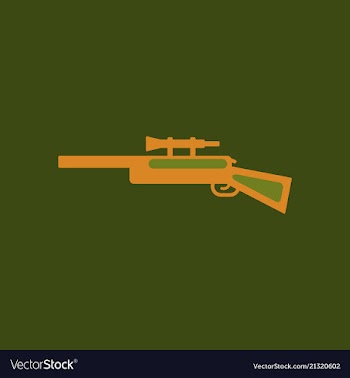 Sniper rifle eps vector image