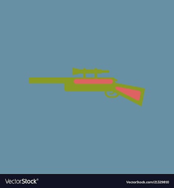 Sniper rifle eps vector image