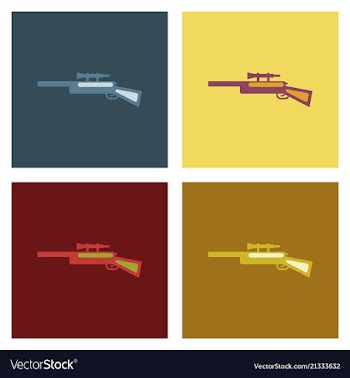 Sniper rifle eps vector image