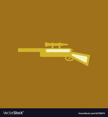 Sniper rifle eps vector image