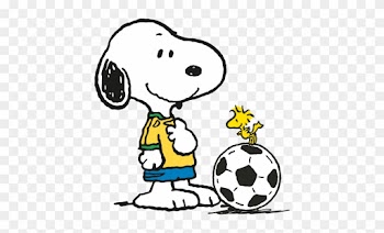 Snoopy And Woodstock Play Soccer - スヌーピー サッカー