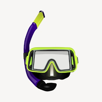 Snorkel sticker, object illustration psd. | Free PSD - rawpixel