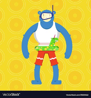 snorkeling character