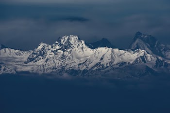 Snow Capped Mountain Range