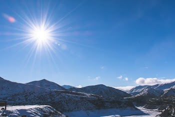 Snow-capped Mountain Under Blue Sky