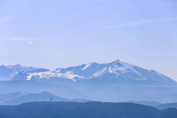snow capped mountain under clear sky